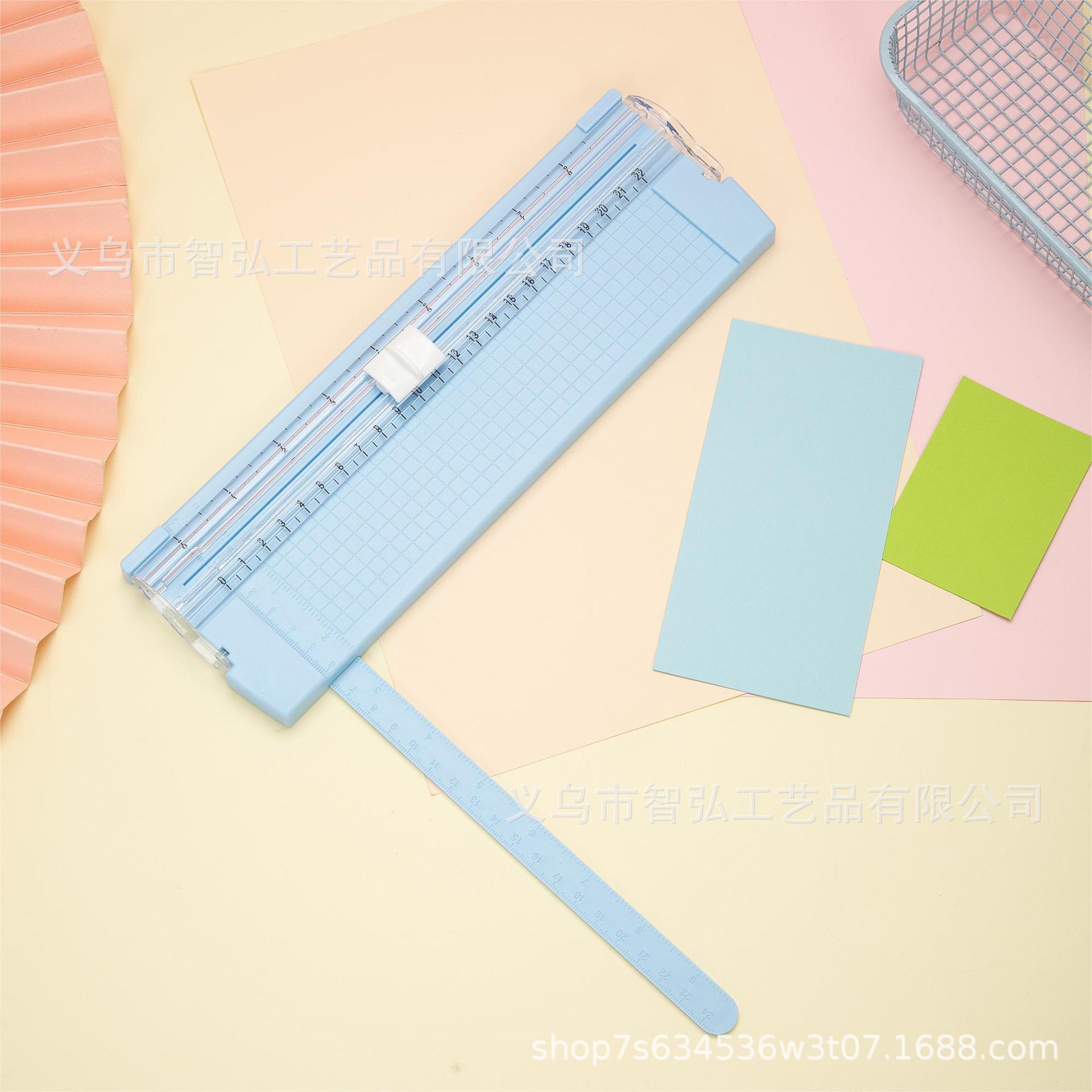 Cortador de papel portátil A5 bidireccional, herramienta para fotos, manualidades y oficina escolar