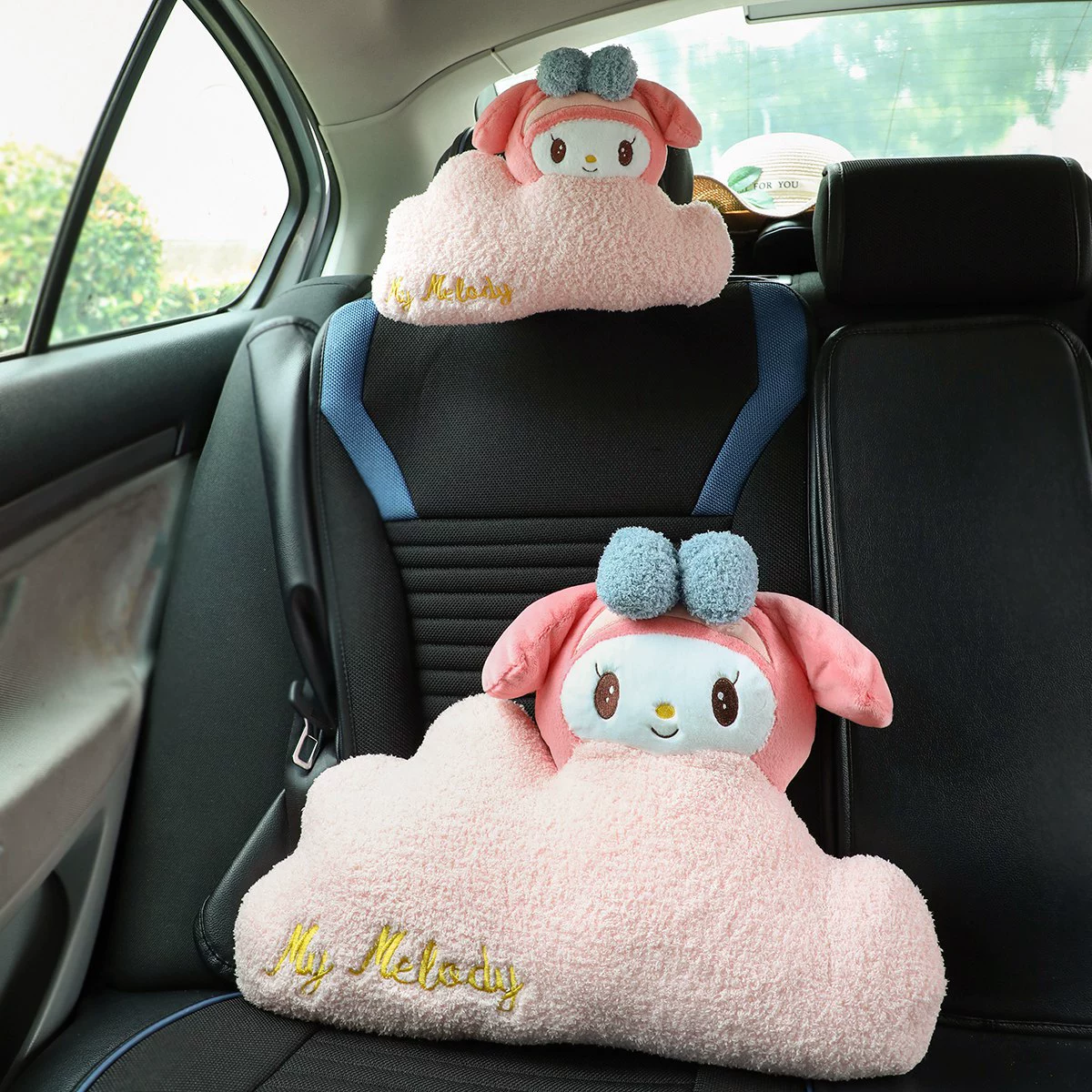 Cartoon cute plush neck pillow, cloud