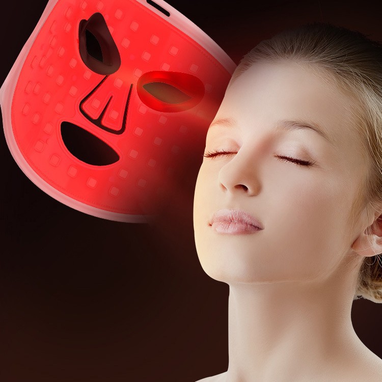 Fábrica de nuevos productos infrarrojos máscara facial fotónica portátil de silicona LED máscara de belleza al por mayor