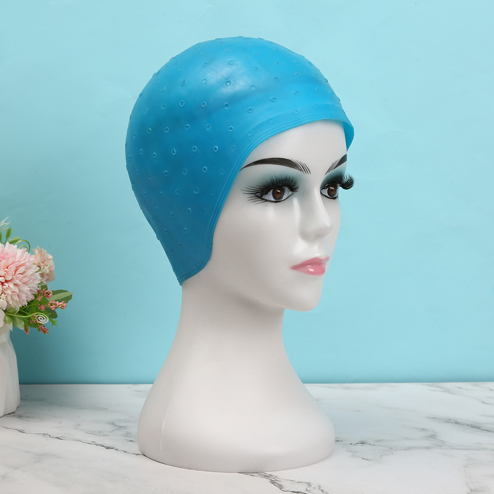 Original Factory Shipped Blue Highlight Cap, Baking Oil Cap, Perm and Dye Cap, Beauty Salon Silicone Highlight Cap, Barber Shop Wholesale