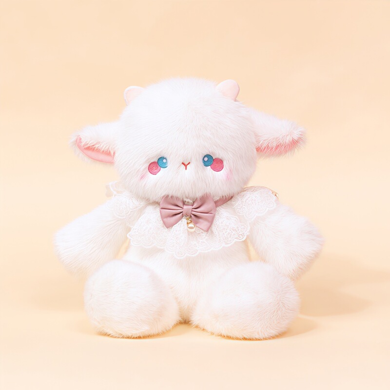 ランニングベア人形ぬいぐるみかわいい子猫人形ギフト子供のおやすみおやすみなだめる子羊人形|undefined