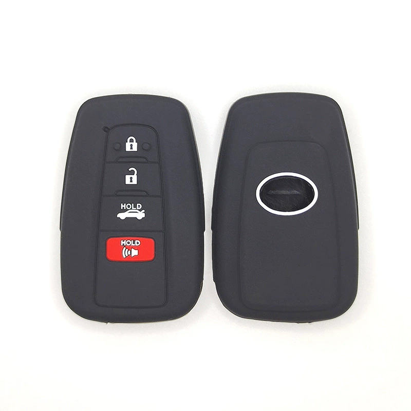Подходит для Toyota C- HR Corolla Highlander Prius RAV4 3-ключевой силиконовый чехол для автомобильных ключей