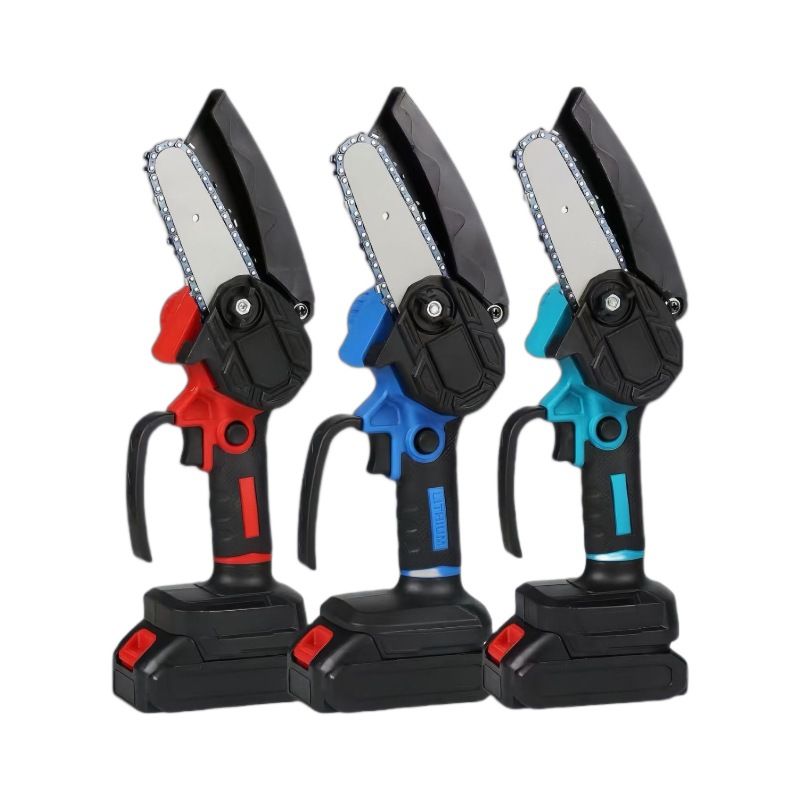 Procesamiento personalizado 4 pulgadas sierra eléctrica recargable de litio mini sierra eléctrica 6 pulgadas mini sierra de mano única sierra de corte inalámbrica