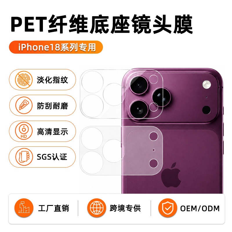 Suitable for Apple 18Promax Lens Film, iPhone Frosted Base Rear Camera Protection Ar Film