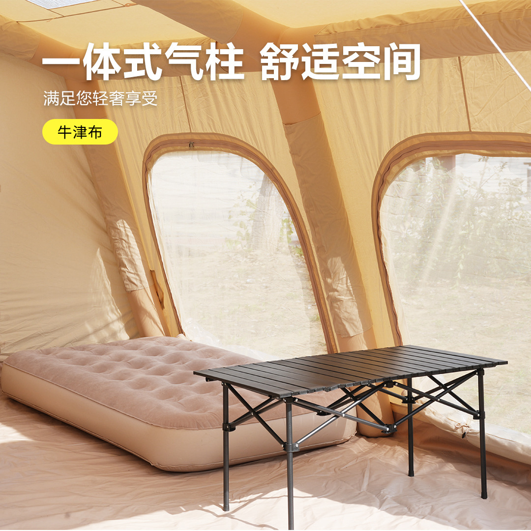Pengyuan un lote de 13.68m2 tela de Oxford acampado automático al aire libre sin la lluvia tela de sombrilla tienda inflable