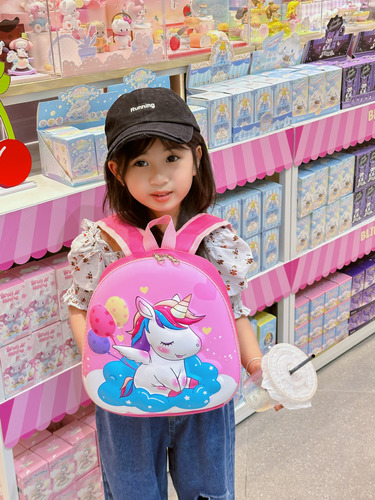 Cartoon Eggshell School Bag Children's Lightweight Baby Backpack Girl Unicorn Dinosaur Boy Backpack Traveling