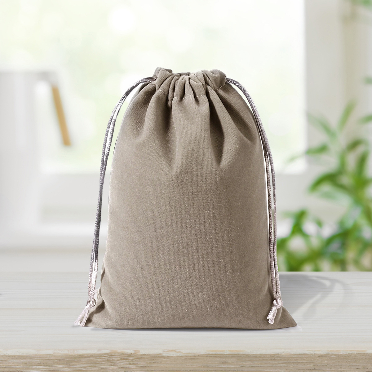 Bolsa de terciopelo negro personalizada secador de pelo bolsas de almacenamiento joyería bolsas de terciopelo bolsas de cuerda