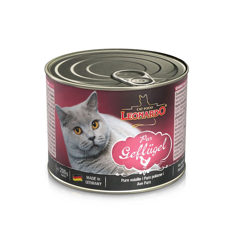 Spot German Leonardo small plums, grain free staple food with high meat content, canned cat and kitten wet food 200g