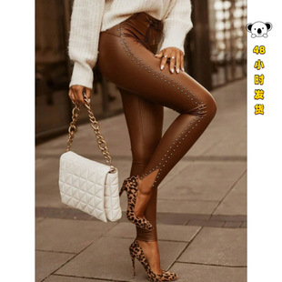 T 34897 Leather Elastic Skinny Pants ��Ƥ����С�_Ůѝ