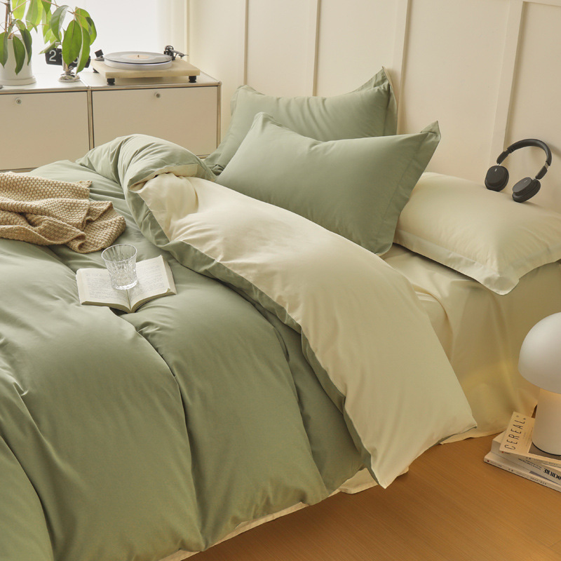 Alta gama A clase 100 algodón molido cuatro piezas para engrosar sábanas de algodón cubierta de cama caliente de otoño y invierno cuatro piezas