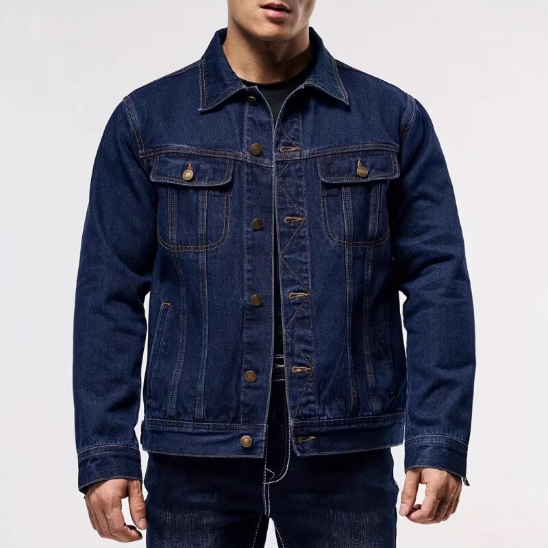 Amazon 2026 New Cross-Border Men's Clothing Youth Slim-Fit Denim Jacket Men's Korean Style Casual Jacket Top Men's Amazon 2026 New Cross-Border Men's Clothing Youth Slim-Fit Denim Jacket Men's Korean Style Casual Jacket Top Men's