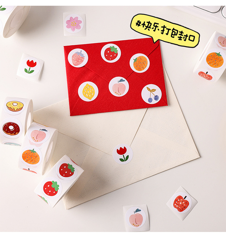 水果、花朵、甜甜圈贴纸_07