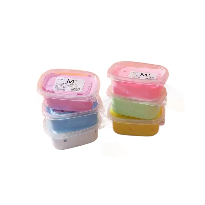 Nuevo barro rojo de arcilla ultra ligera mil seda barro slime hecho a mano diy macaron juguetes para niños goma de goma