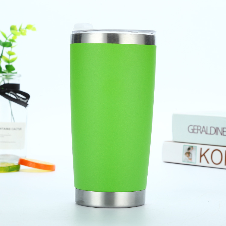 ソースメーカー外国貿易スプレープラスチック 20oZ ステンレス鋼車載魔法瓶カップ真空ビールカップ屋外アイスカップ|undefined