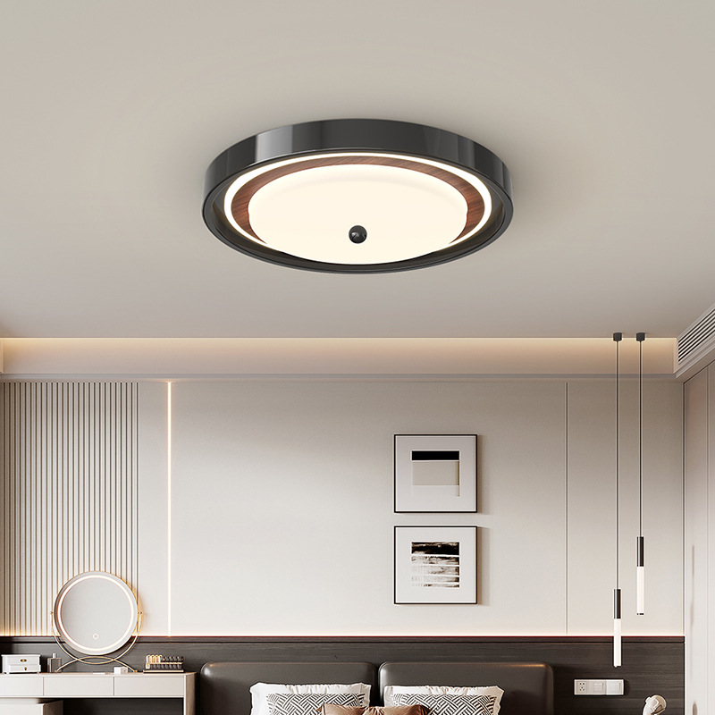 Araña de sala de estar de estilo medio francés 2025 nuevo estilo nuevo estilo chino color nogal protección ocular sala luz principal paquete de toda la casa