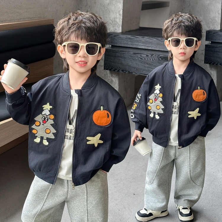Children's clothing for boys, autumn jacket, Korean style baby spring and autumn sports cardigan coat, foreign trade children's clothing for toddlers and young children Children's clothing for boys, autumn jacket, Korean style baby spring and autumn sports cardigan coat, foreign trade children's clothing for toddlers and young children