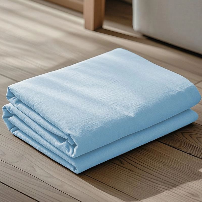 Color sólido piel transpirable sábanas de algodón lavable de una sola pieza dormitorio de estudiantes una sola colcha de almohada de tres piezas conjunto 2026 nuevo