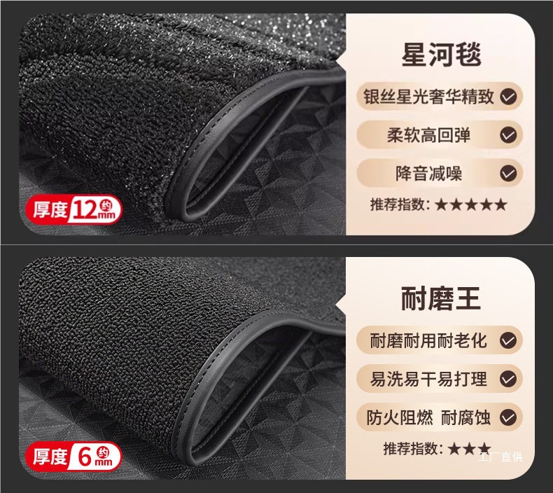 Five Blessings Golden Bull Full Surround Tpe Car Floor Mats for Audi A6L, Tesla, Byd, Envision, Peihui