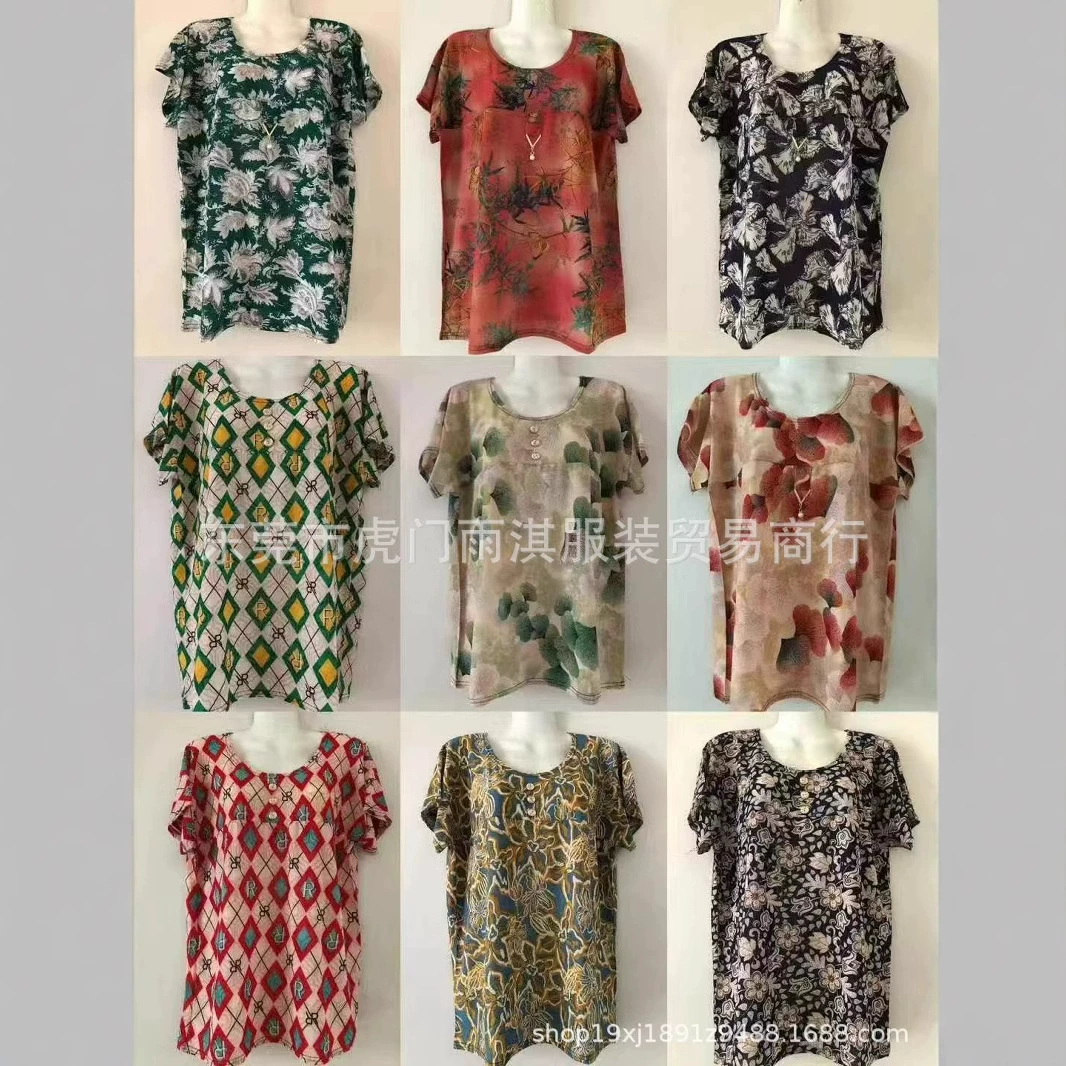 1688 Бег на реках и озерах, чтобы разложить 5 юаней свободная женская футболка среднего и пожилого возраста с короткими рукавами