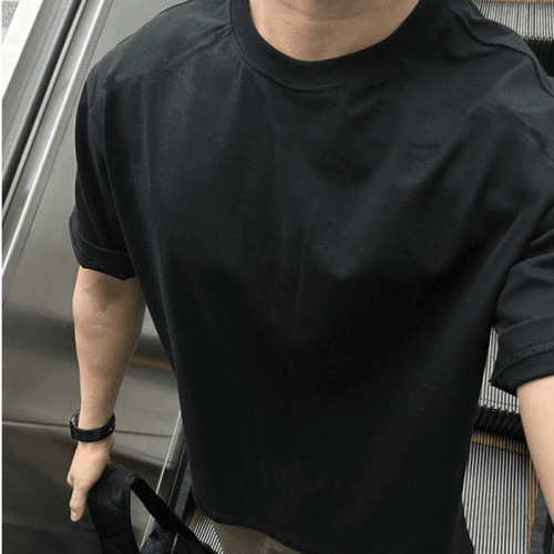 Cotton Heavyweight T-shirt for Men and Women - Summer Striped, Elegant and Simple, Unbranded, Trendy and Relaxed, Instagram Style Popularity
