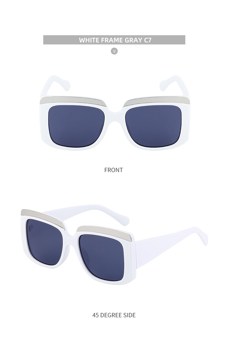 Box Sonnenbrille Für Damen Und Herren Mit Großem Rahmen_voghion.com