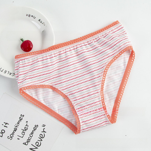 Export Triangle Panties for Girls, Cotton, Mixed Flowers, Multi-color Children's Underwear Factory Wholesale 