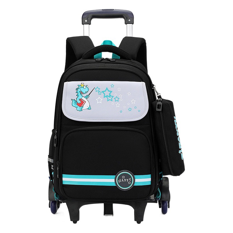 Natural Fish nuevo grado 2 a 6 escalera escalada carro mochila Junior High School niños gran capacidad desmontable entrega de una sola pieza