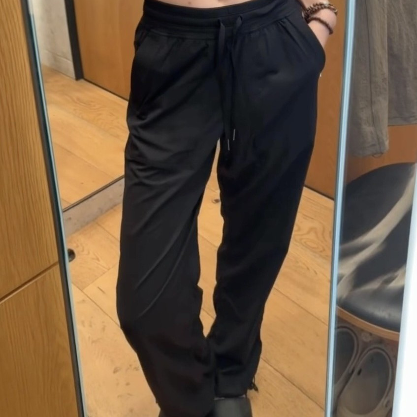 lulu原标Dance Studio工装裤女士宽松款中腰长裤户外运动休闲裤子