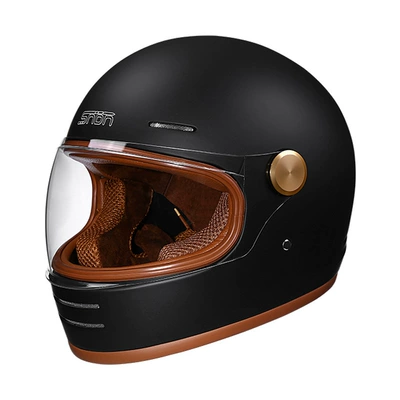 Men's and Women's Full-Face Helmet | Motosiklet kaskı (dəbilqə) - matt-black-m57-58