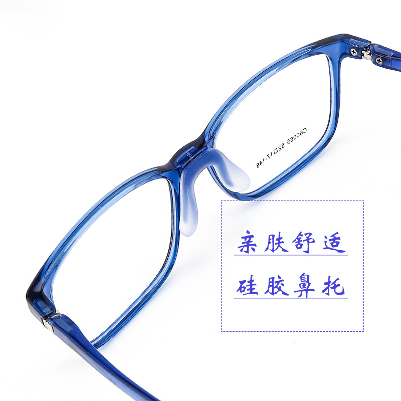 Al por mayor miopía gafas marco transparente simple deportes gafas gancho pierna marco luz estudiantes pueden emparejar gafas