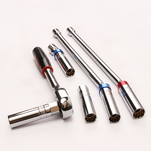 Strong Magnetic Universal Spark Plug Socket 14mm 16mm 360-Degree Car Spark Plug Motorcycle Removal Strong Magnetic Socket