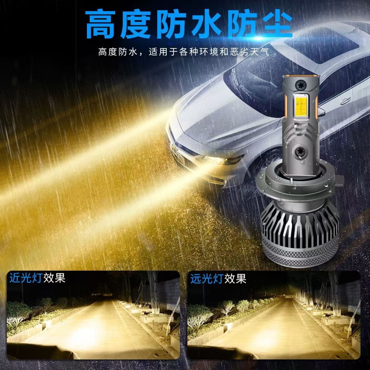 The Model Is Suitable for Mitsubishi Pajero V73/V77/V93 Jinchang Car Led Headlights with Integrated High and Low Beams
