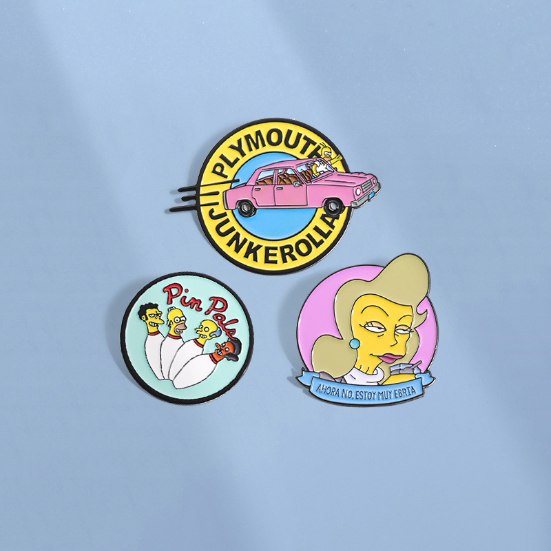 cartoon creative brooch
