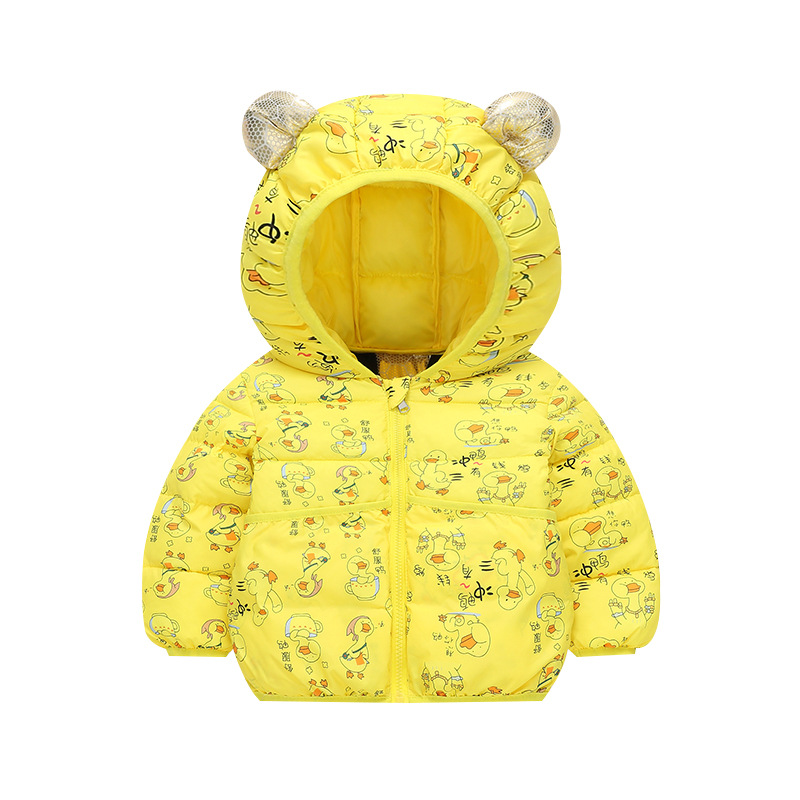 856 tela de flores de oro negro para niños chaqueta de plumón para niños niñas chaqueta de algodón autocalentada de grafeno para niños abrigos gruesos