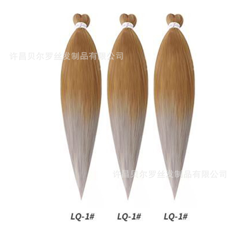 Kit de 3 pelucas EZ Braid – cabello synthetic, colores sólidos/degradé