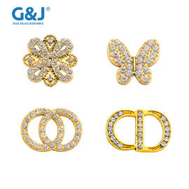 合金字母蝴蝶结皇冠镶钻配饰鞋包手机壳美容材料DIY饰品配件批发