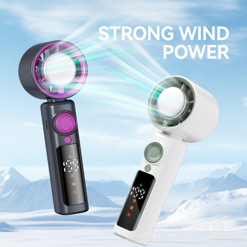 2026 New Model Handheld Mini Fan, Small Portable Ultra-High-Speed Energy-Saving Mini Air Cooler, Silent