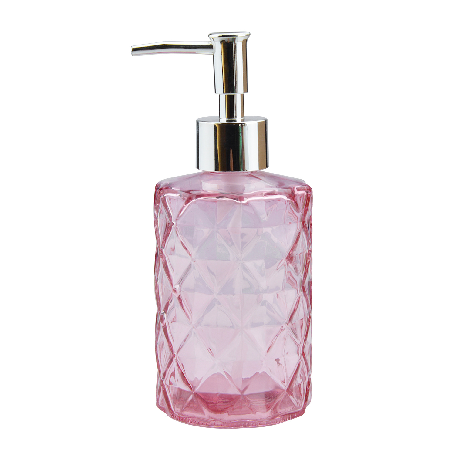330ml botellas de desinfectante de manos de vidrio de diamante botellas de baño de loción corporal botellas de alta calidad botellas de vidrio al por mayor