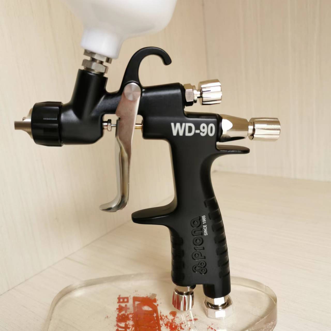台湾宝丽prona气动手动WD-90 1.0小口径修补型汽车漆喷涂枪喷漆枪