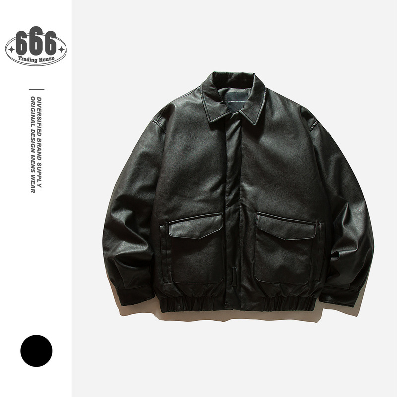 ORIGTEEN冬季保暖pu皮羽绒服男痞帅休闲白鸭绒皮衣羽绒外套YR135|undefined
