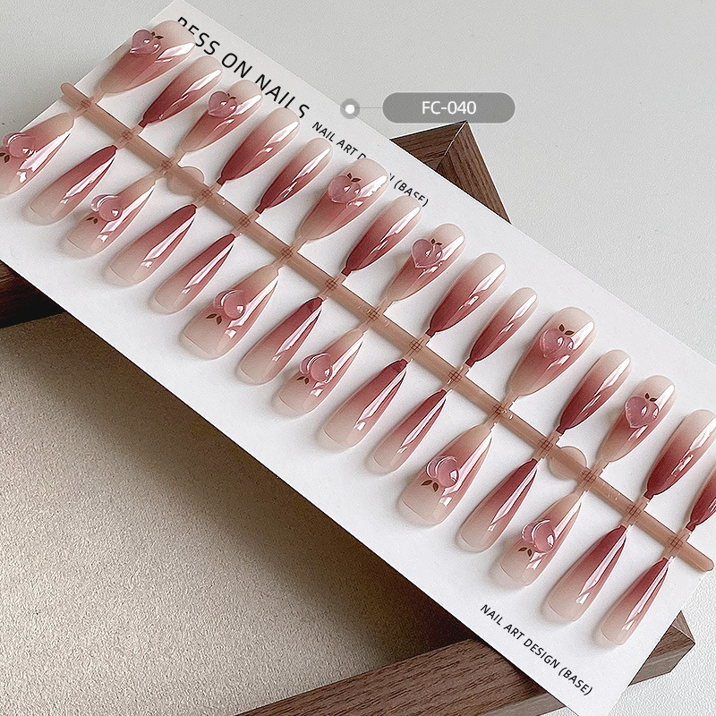 Wearing a special long and short nail piece finished prefabricated bare strip 30 pieces of split code plating with drill nail patch Wearing a special long and short nail piece finished prefabricated bare strip 30 pieces of split code plating with drill nail patch