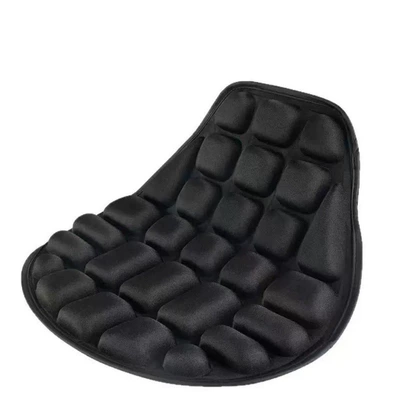 Eva Electric Motorcycle Seat Cushion, Universal Waterproof, Sun-Proof, Shock-Absorbing Airbag, Soft, Breathable, Heat-Insulating, Pressure-Reducing Seat Cushion (Electric car cushion) - black-lycra-style