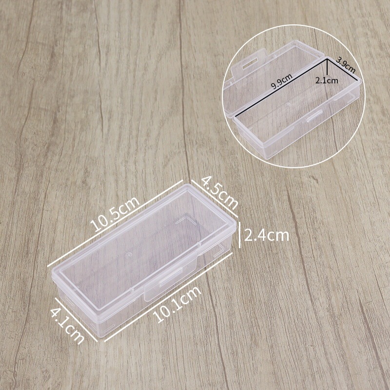 Transparent Pp Plastic Box Small Hardware Spare Parts Organizing Packaging Box Portable Fishing Gear Card Small Toy Storage Box
