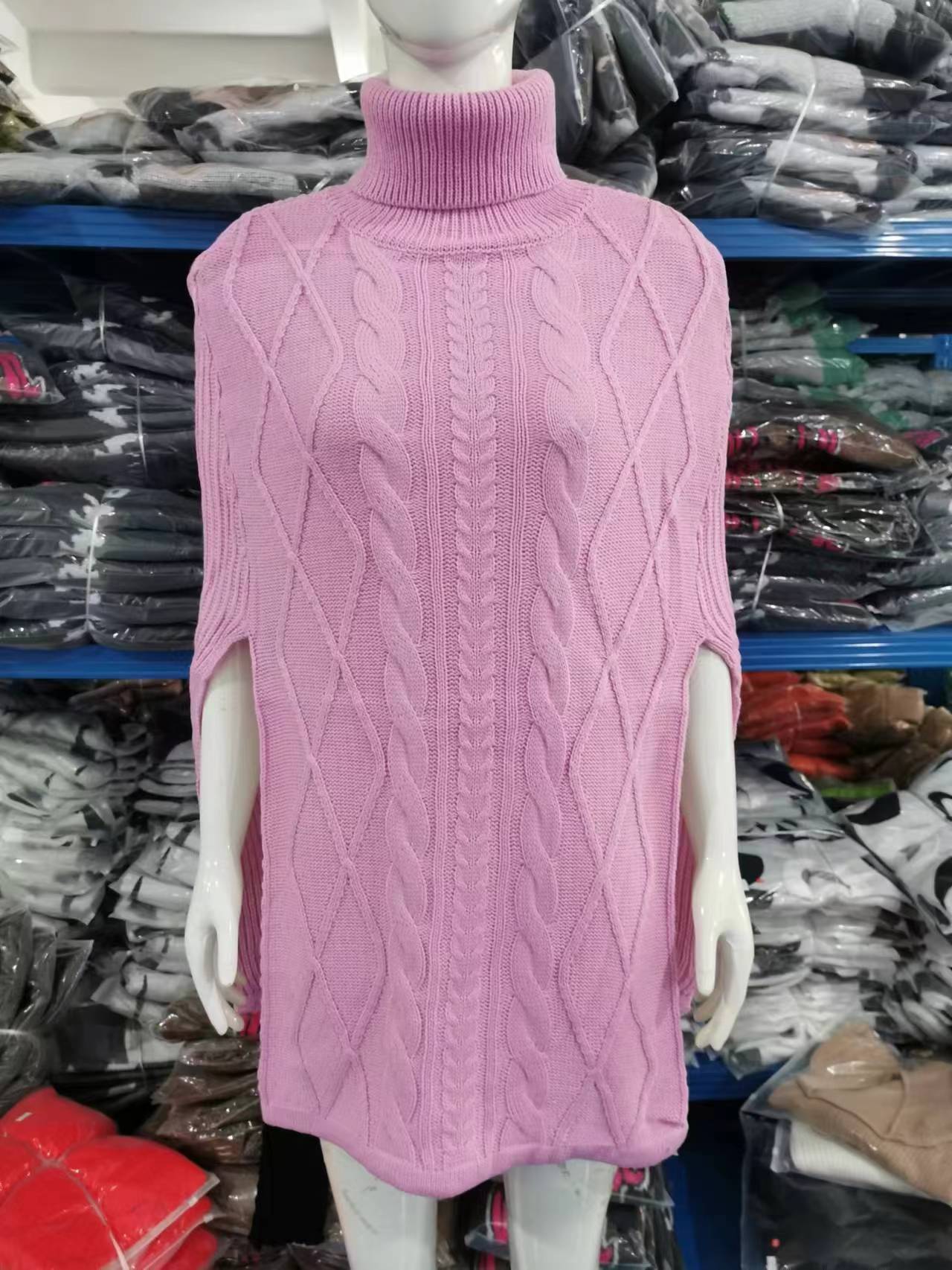 New Turtleneck Solid Color Street Hipster Sweater Loose Fashion Sweater Women's Shawl 18 hmqViviiyNSAyin8Wuaft9yY3/X7jVSB0qoq