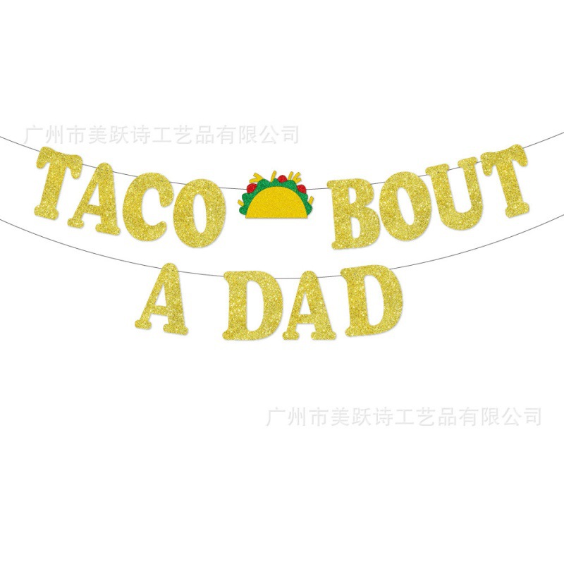 Suministro directo de fábrica Día del Padre decoración del partido bandera de la bandera del tirón diseño de fondo de la fiesta de cumpleaños del padre