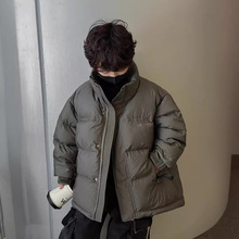 男童冬季加厚棉衣外套2025新款棉袄帅气冬装羽绒棉棉服面包服潮