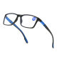 New anti-blue light reading glasses silicone anti-slip smart reading glasses for middle-aged and elderly two-color fashion glasses