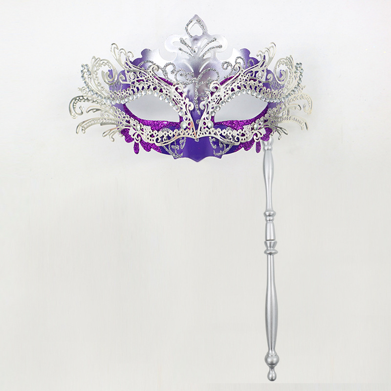 Hand-held phoenix tail-silver purple