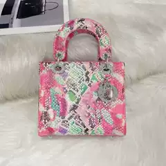 Cross-Border Export High-End Contrasting Color Hand-Held Princess Diana Bag 2025 New Fashion Single Shoulder Crossbody Bag Trendy Bag for Women