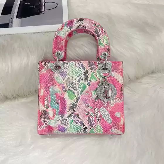 Cross-Border Export High-End Contrasting Color Hand-Held Princess Diana Bag 2025 New Fashion Single Shoulder Crossbody Bag Trendy Bag for Women